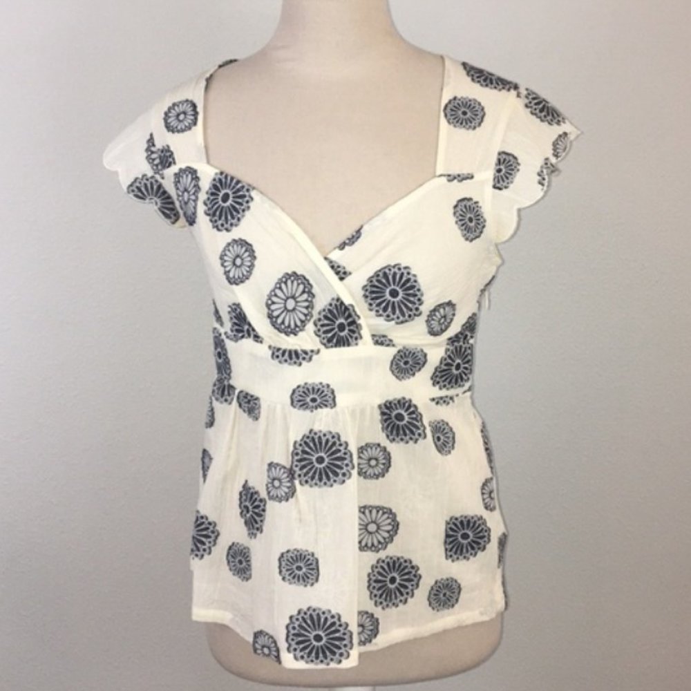 Anthropologie Peplum Top by Odille